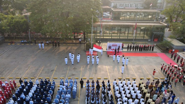 Upacara Peringatan HUT ke-81 Kemerdekaan Republik Indonesia di Masjid Istiqlal Jakarta